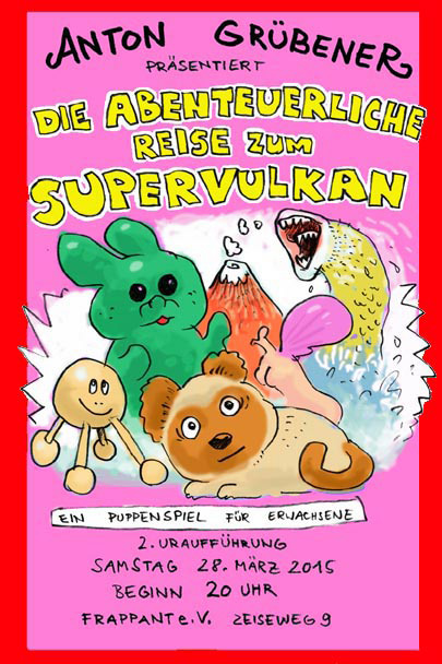 Plakat DIE ABENTEUERLICHE REISE ZUM SUPERVULKAN